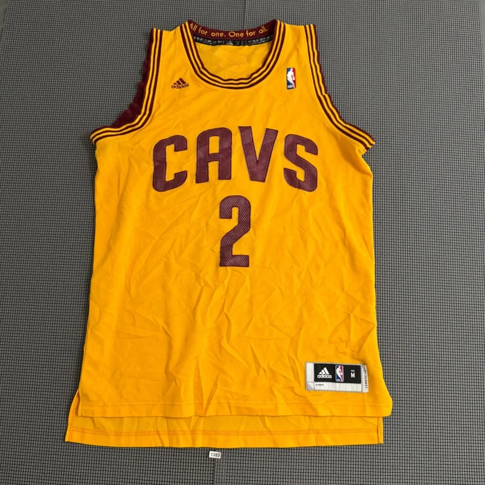 Adidas Kyrie Irving 2 Cavaliers Gold Swingman Jersey Mens Medium +2